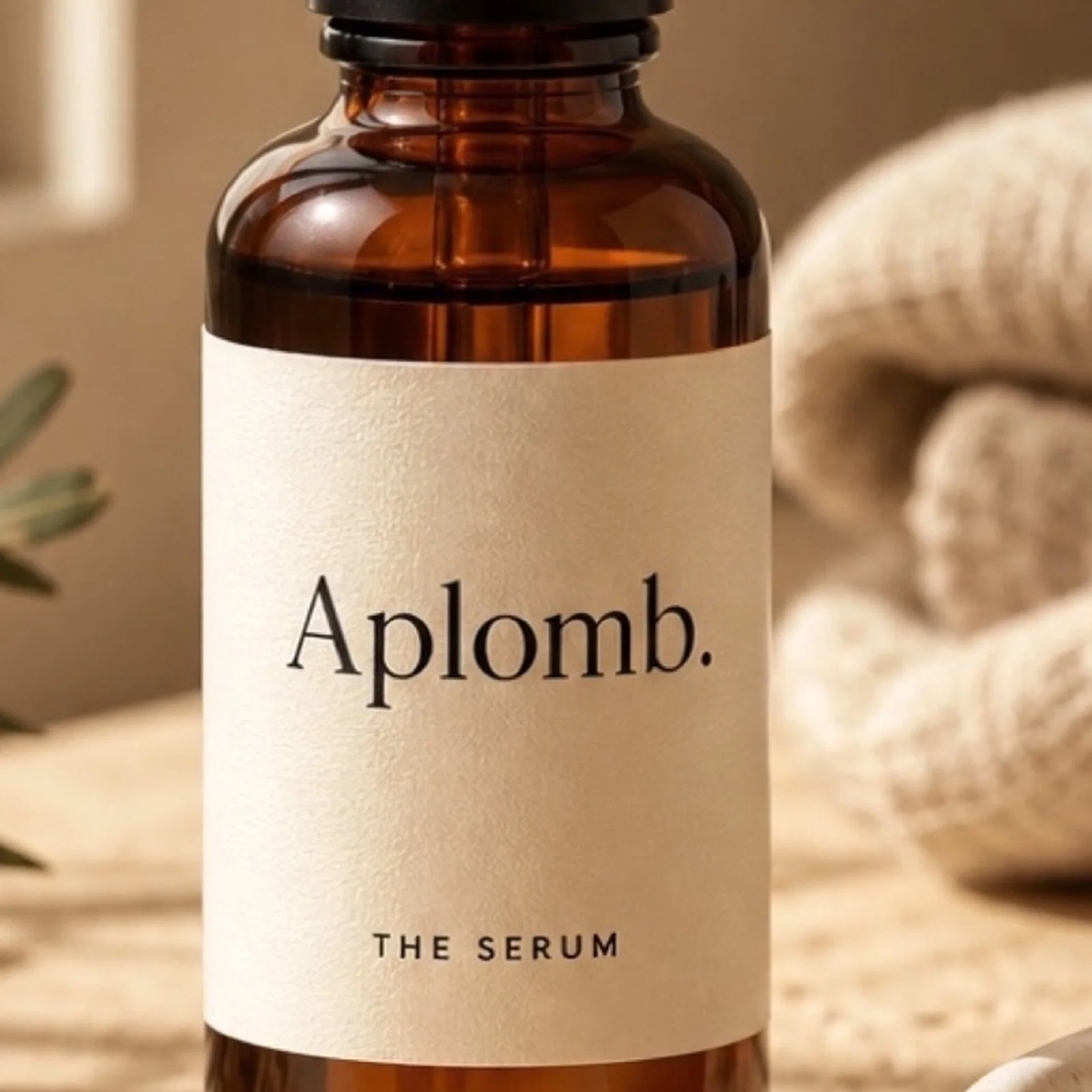 APLOMB Facial Serum bottle detail
